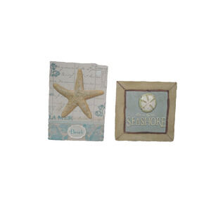 Beach Decor 3D Wall Tiles Sand Dollar Seashore Starfish Beach